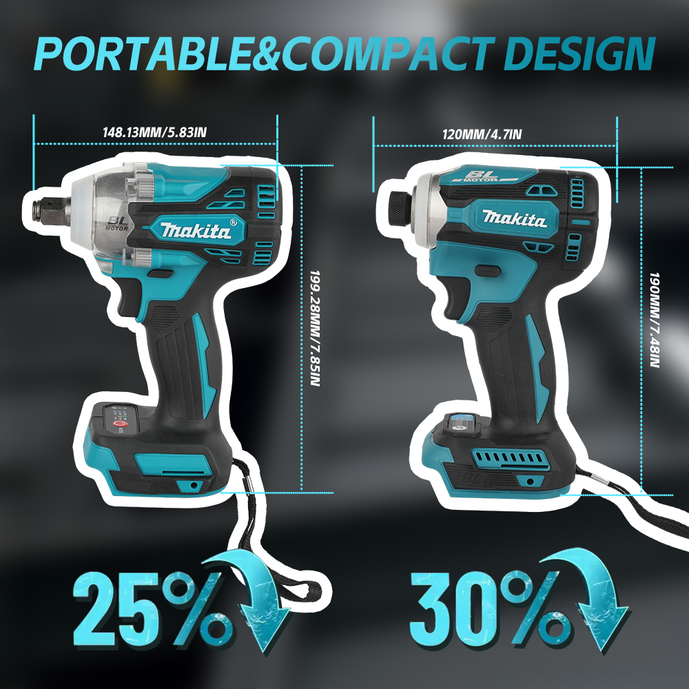 Makita Drill Dtw300 - ประแจกระแทกไร้สาย Makita DTW300, ไขควงกระแทกไร้สาย DTD171 18V